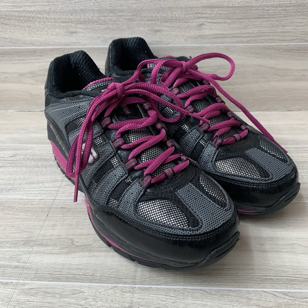 Skechers Shape‎ Ups Kinetix Response Fitness Toning Shoes Black Women's 7.5